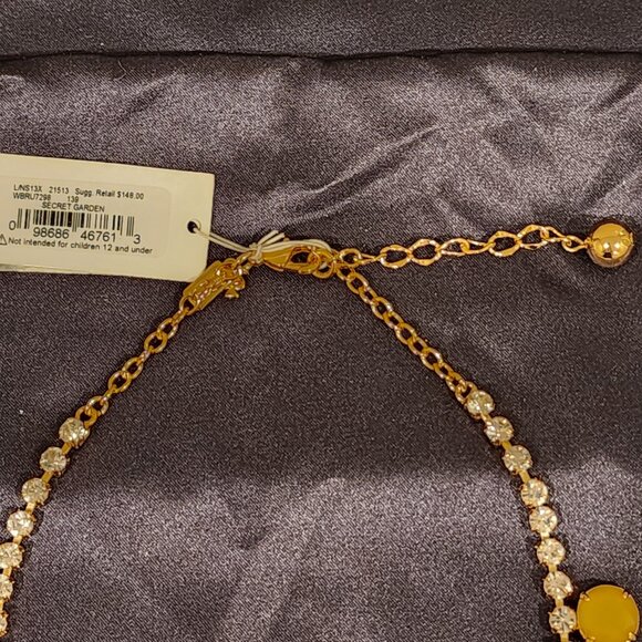 Brand New!! KATE SPADE New York: Secret Garden Yellow|Epoxy Stone| Necklace - Picture 8 of 8
